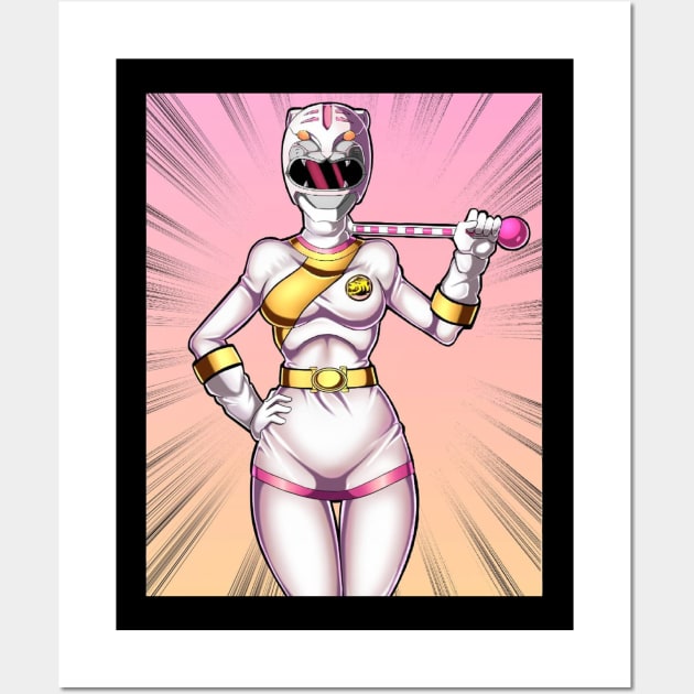 white ranger Wall Art by fancy ghost